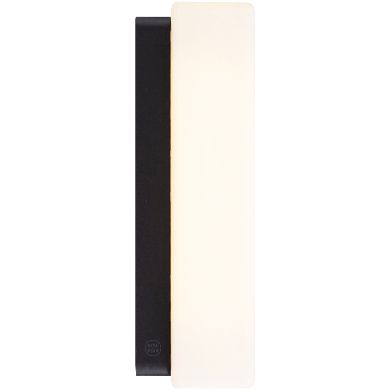 OPAL BATHROOM BLOCK MIRROR LIGHT BLACK LONG - DYKE & DEAN