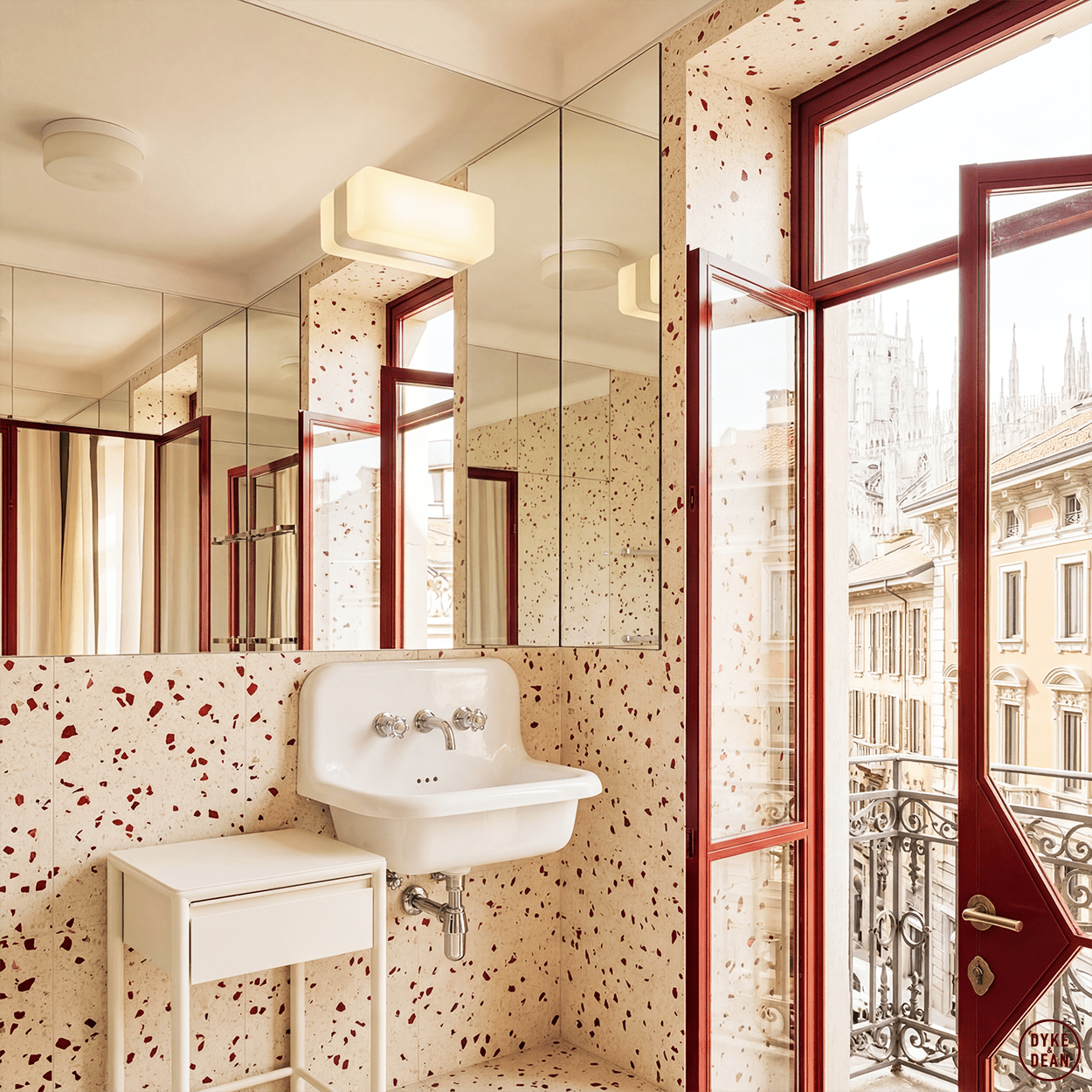 OPAL BATHROOM BLOCK MIRROR LIGHT - DYKE & DEAN
