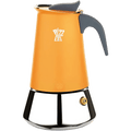 PEZZETTI 4 CUP COFFEE MAKER INDUCTION HOB ORANGE - DYKE & DEAN