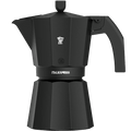 PEZZETTI ESPRESSO COFFEE MAKER 6 CUP BLACK - DYKE & DEAN