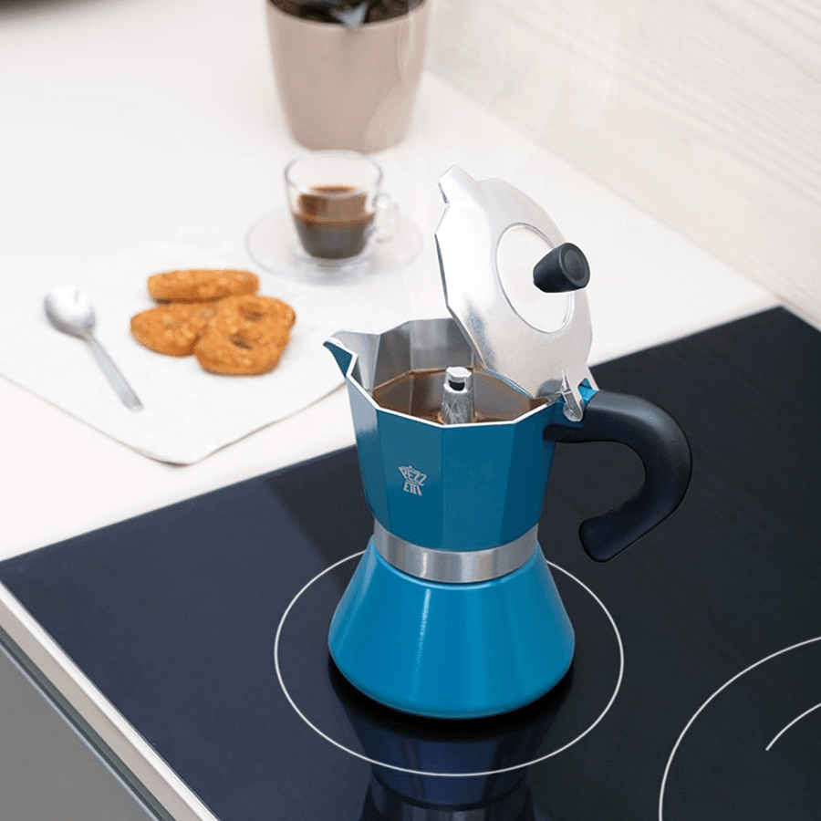 PEZZETTI ESPRESSO COFFEE MAKER 6 CUP BLACK - DYKE & DEAN