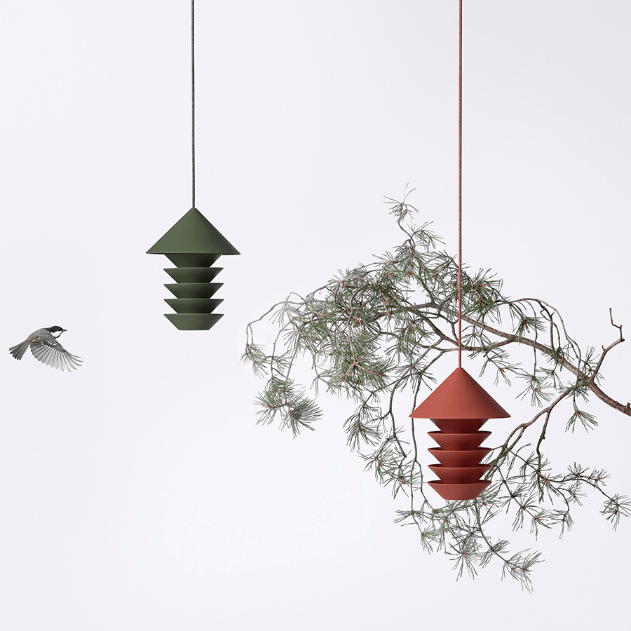 PIDAT BIRD FEEDER MOSS GREEN - DYKE & DEAN