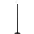 PINNE OPAL GLASS GLOBE FLOOR LIGHT BLACK - DYKE & DEAN