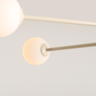 PLANFON NOWY FIXED PENDANT CREAM 4 LIGHT - DYKE & DEAN