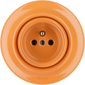 PORCELAIN 2 PIN WALL SOCKET CARROT - DYKE & DEAN