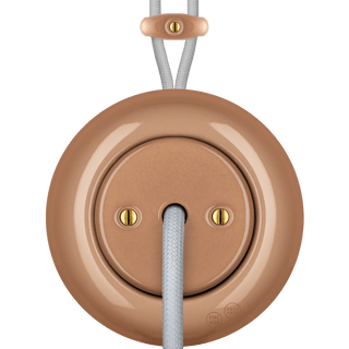PORCELAIN KATY PATY COLONA ROUND SURFACE MOUNTED CABLE GLAND SOCKET DERMA - DYKE & DEAN