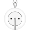 PORCELAIN KATY PATY COLONA ROUND SURFACE MOUNTED CABLE GLAND SOCKET WHITE - DYKE & DEAN