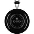 PORCELAIN KATY PATY COLONA ROUND SURFACE MOUNTED EURO SOCKET BLACK - DYKE & DEAN