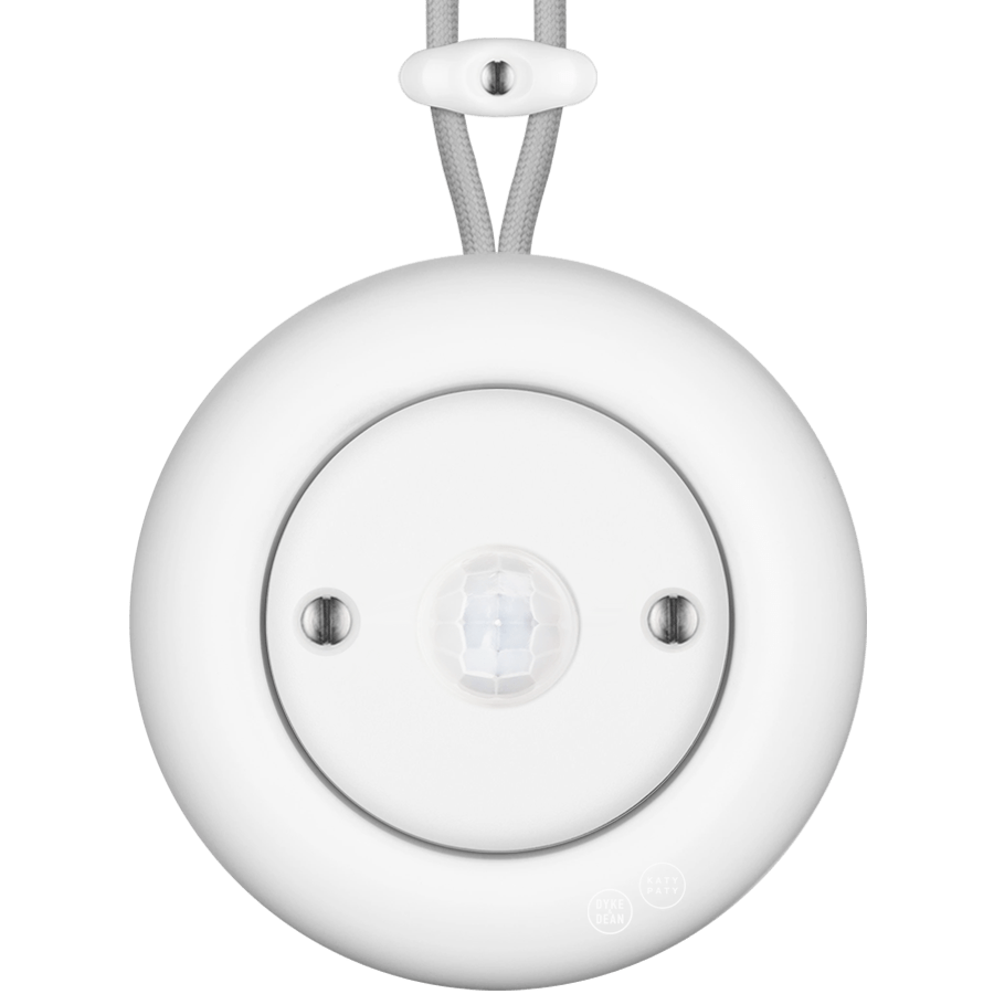 PORCELAIN KATY PATY COLONA ROUND SURFACE MOUNTED MOTION SENSOR MATTE WHITE - DYKE & DEAN