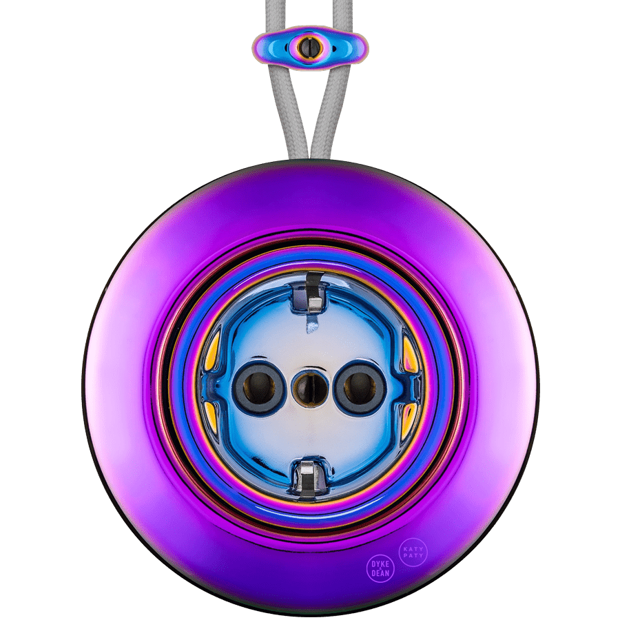 PORCELAIN KATY PATY COLONA ROUND SURFACE MOUNTED SCHUKO SOCKET VIOLEDO - DYKE & DEAN