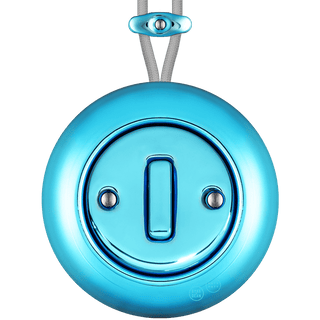 PORCELAIN KATY PATY COLONA ROUND SURFACE MOUNTED SLIM BUTTON SWITCH SKY BLUE - DYKE & DEAN