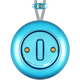 PORCELAIN KATY PATY COLONA ROUND SURFACE MOUNTED SLIM BUTTON SWITCH SKY BLUE - DYKE & DEAN