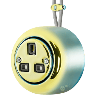PORCELAIN ROUND SURFACE MOUNTED UK SOCKET LUCEDO - DYKE & DEAN