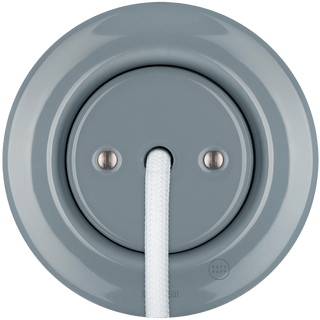 PORCELAIN WALL CABLE GLAND SOCKET ASH GREY - DYKE & DEAN