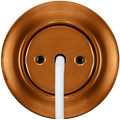 Bronze porcelain wall cable gland by Katy Paty with 8.5mm central cable hole