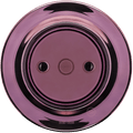 PORCELAIN WALL END PLUG SOCKET PURPLE - DYKE & DEAN