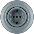 PORCELAIN WALL SOCKET ASH GREY SCHUKO - DYKE & DEAN