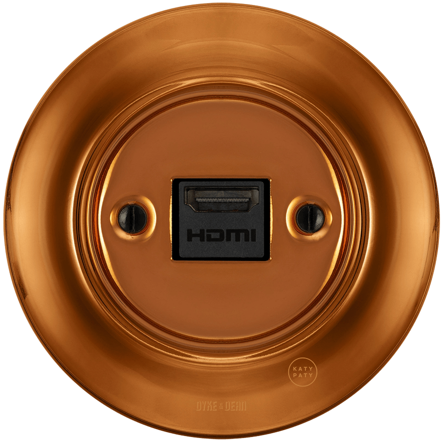 PORCELAIN WALL SOCKET BRONZE HDMI - DYKE & DEAN