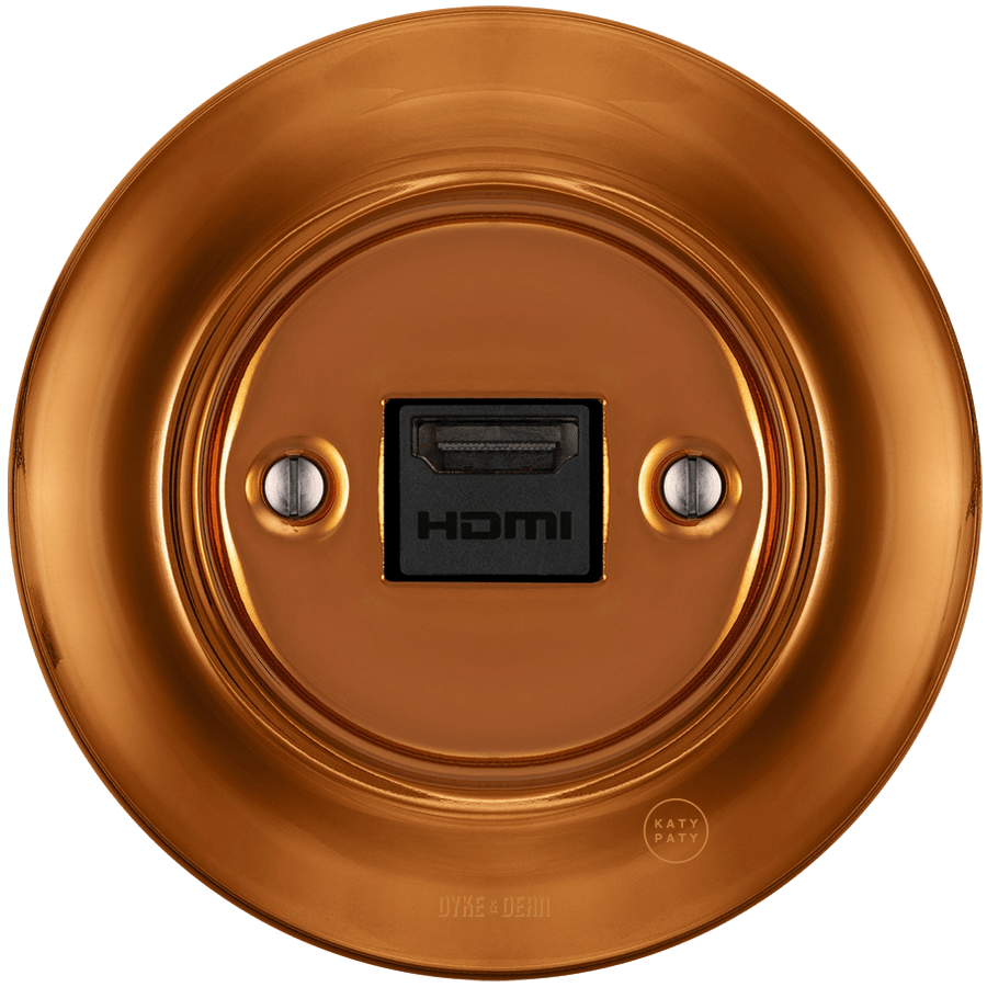 PORCELAIN WALL SOCKET BRONZE HDMI - DYKE & DEAN