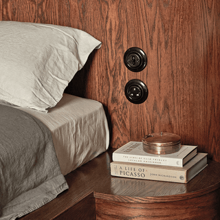 PORCELAIN WALL SOCKET BROWN UK - DYKE & DEAN