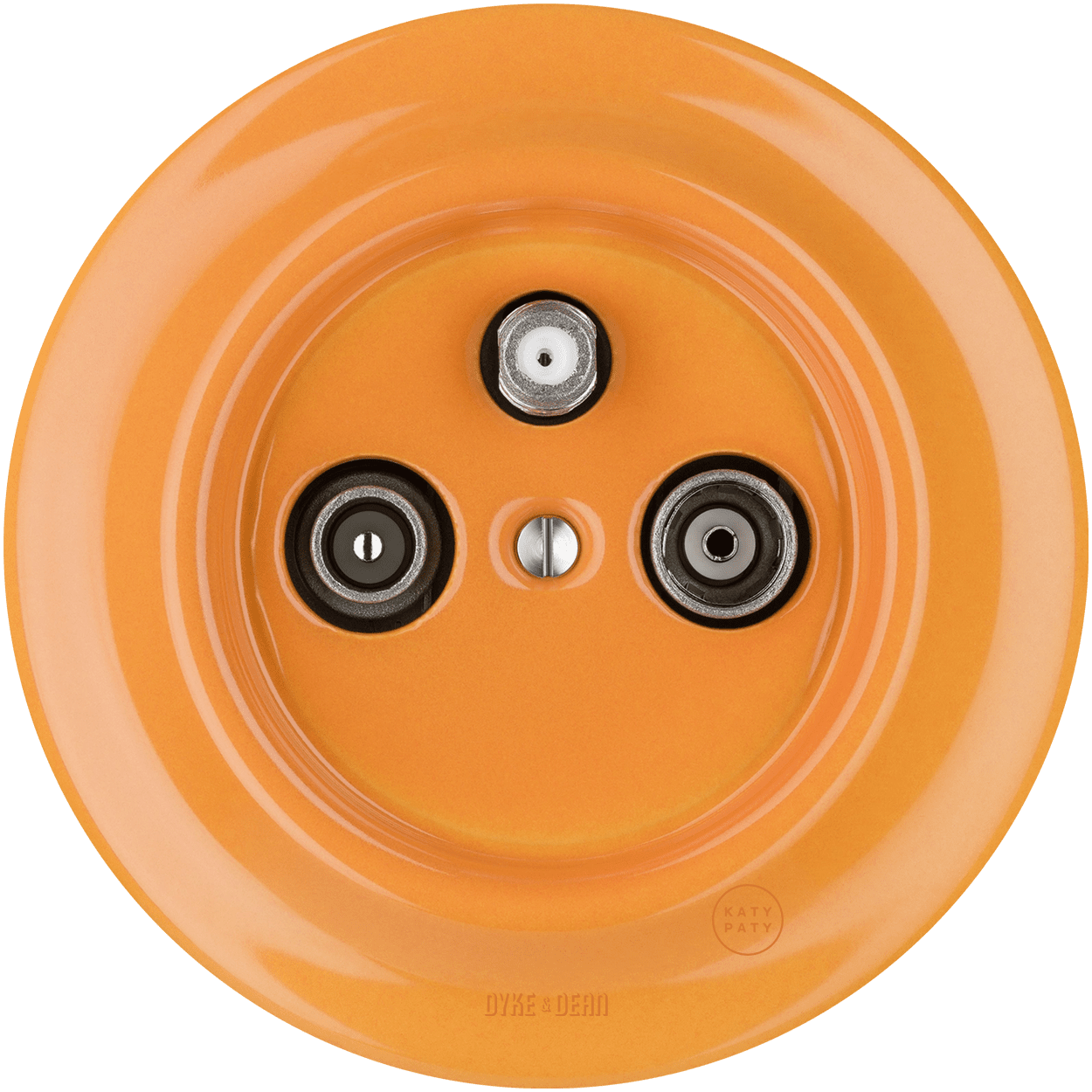 PORCELAIN WALL SOCKET CARROT TV ANTENNA - DYKE & DEAN