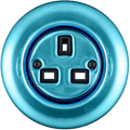 PORCELAIN WALL SOCKET SKY BLUE UK - DYKE & DEAN