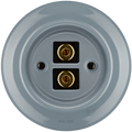 PORCELAIN WALL SPEAKER SOCKET ASH GREY - DYKE & DEAN