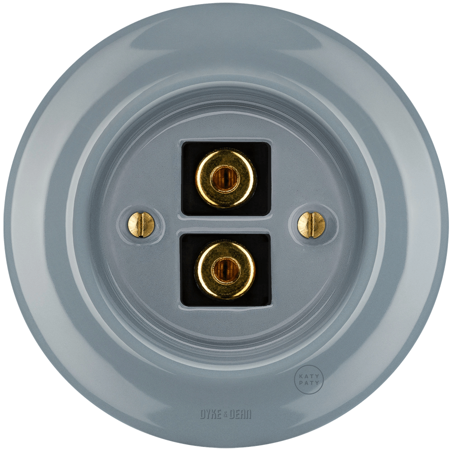 PORCELAIN WALL SPEAKER SOCKET ASH GREY - DYKE & DEAN