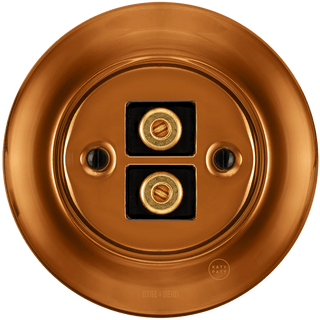 PORCELAIN WALL SPEAKER SOCKET BRONZE - DYKE & DEAN
