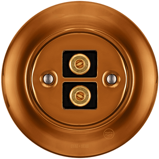 PORCELAIN WALL SPEAKER SOCKET BRONZE - DYKE & DEAN