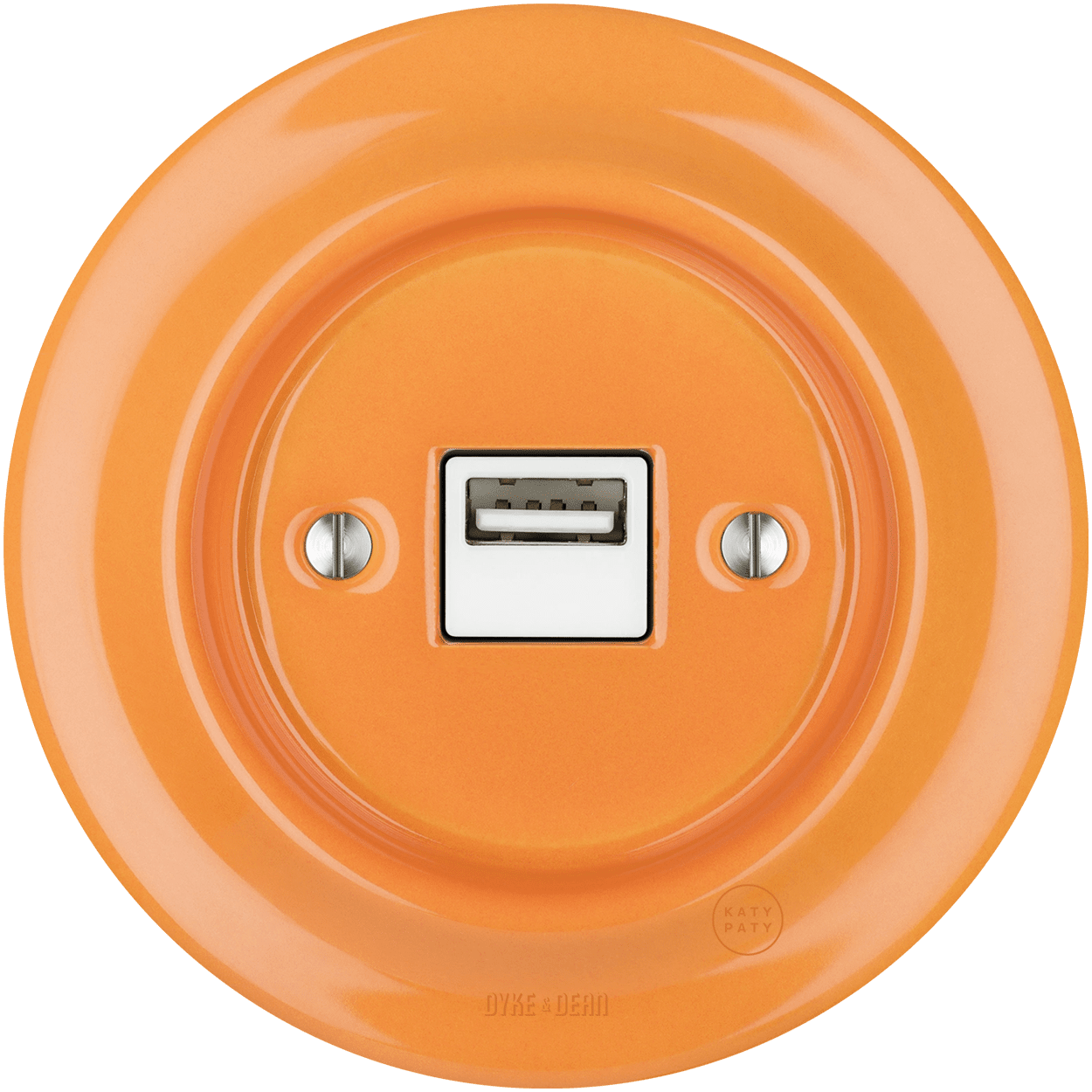 PORCELAIN WALL USB CHARGER CARROT - DYKE & DEAN