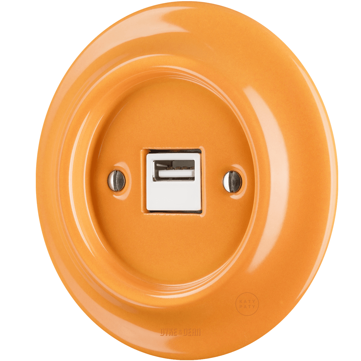 PORCELAIN WALL USB CHARGER CARROT - DYKE & DEAN