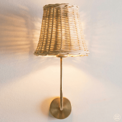 RATTAN WALL LAMP CECILE - DYKE & DEAN