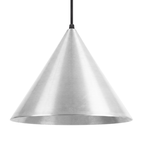 RAW METAL E27 ENAMEL CONE LAMPSHADE PENDANT 300 - DYKE & DEAN