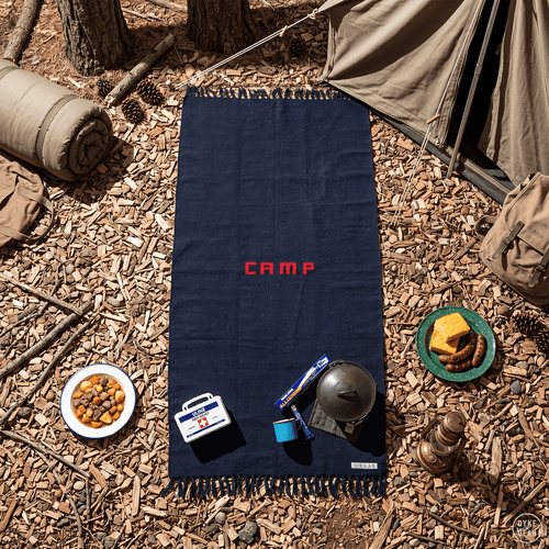 RECYCLED NAVY YARN CAMP RUG - DYKE & DEAN