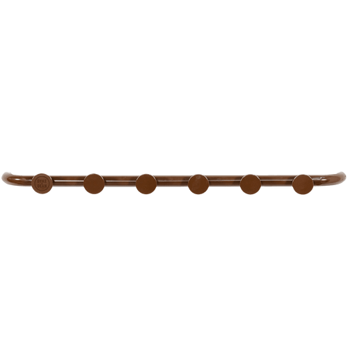 RETRO TUBE HALLWAY COAT RACK WITH 6 HOOKS BROWN - DYKE & DEAN