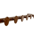 RETRO TUBE HALLWAY COAT RACK WITH 6 HOOKS BROWN - DYKE & DEAN