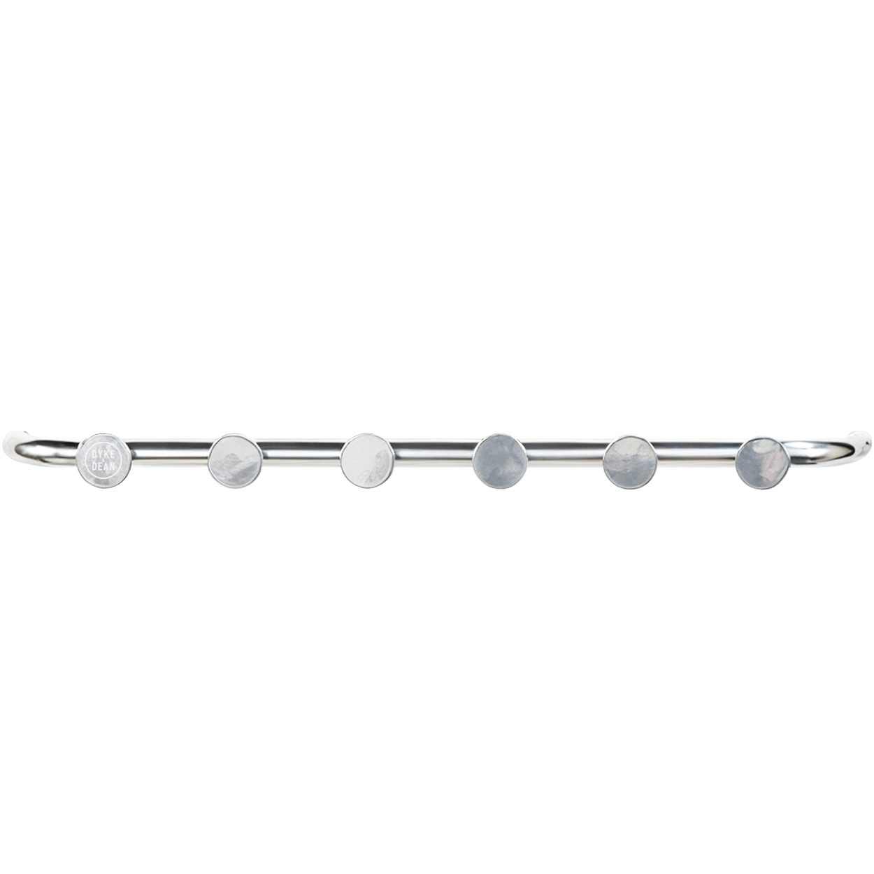 RETRO TUBE HALLWAY COAT RACK WITH 6 HOOKS CHROME - DYKE & DEAN
