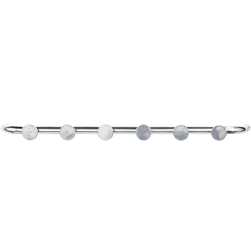 RETRO TUBE HALLWAY COAT RACK WITH 6 HOOKS CHROME - DYKE & DEAN