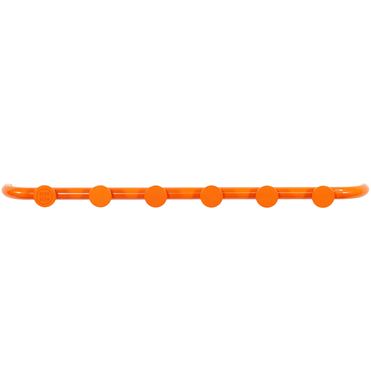 RETRO TUBE HALLWAY COAT RACK WITH 6 HOOKS ORANGE - DYKE & DEAN