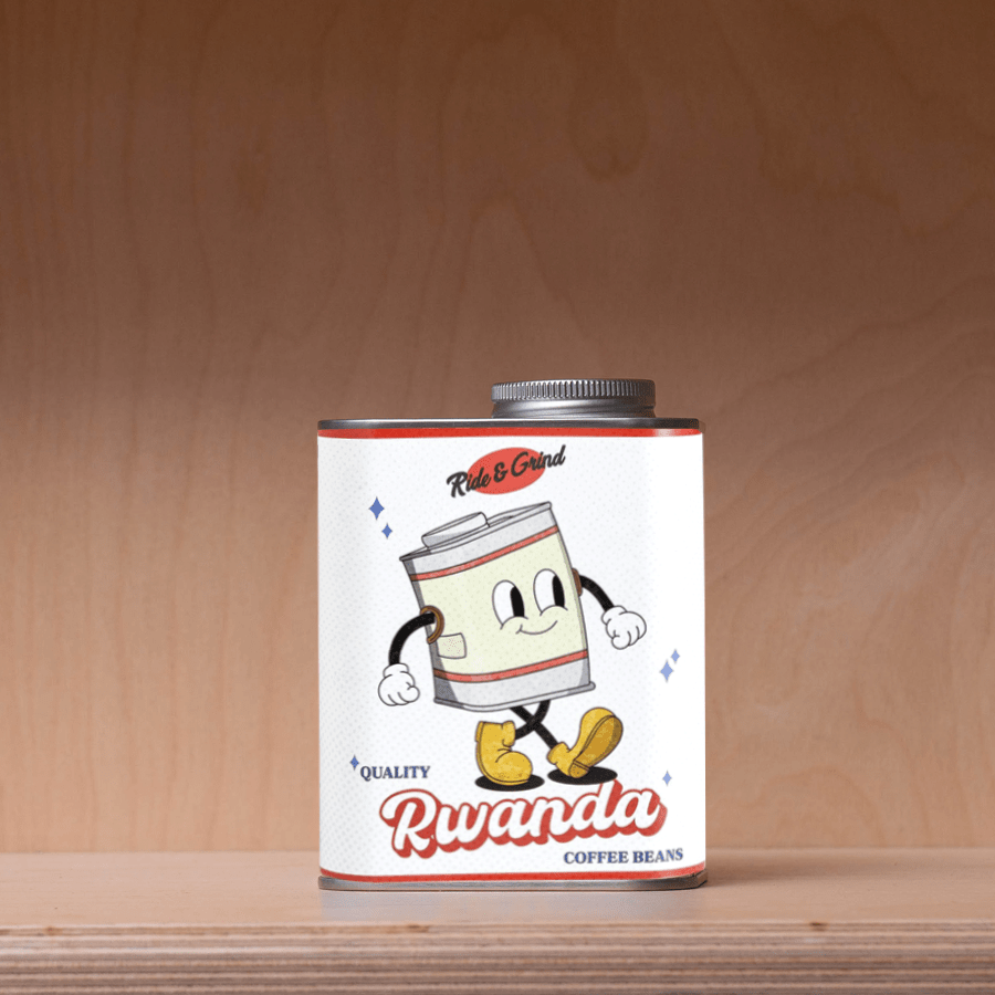 RIDE & GRIND RWANDA COFFEE BEANS TIN - DYKE & DEAN