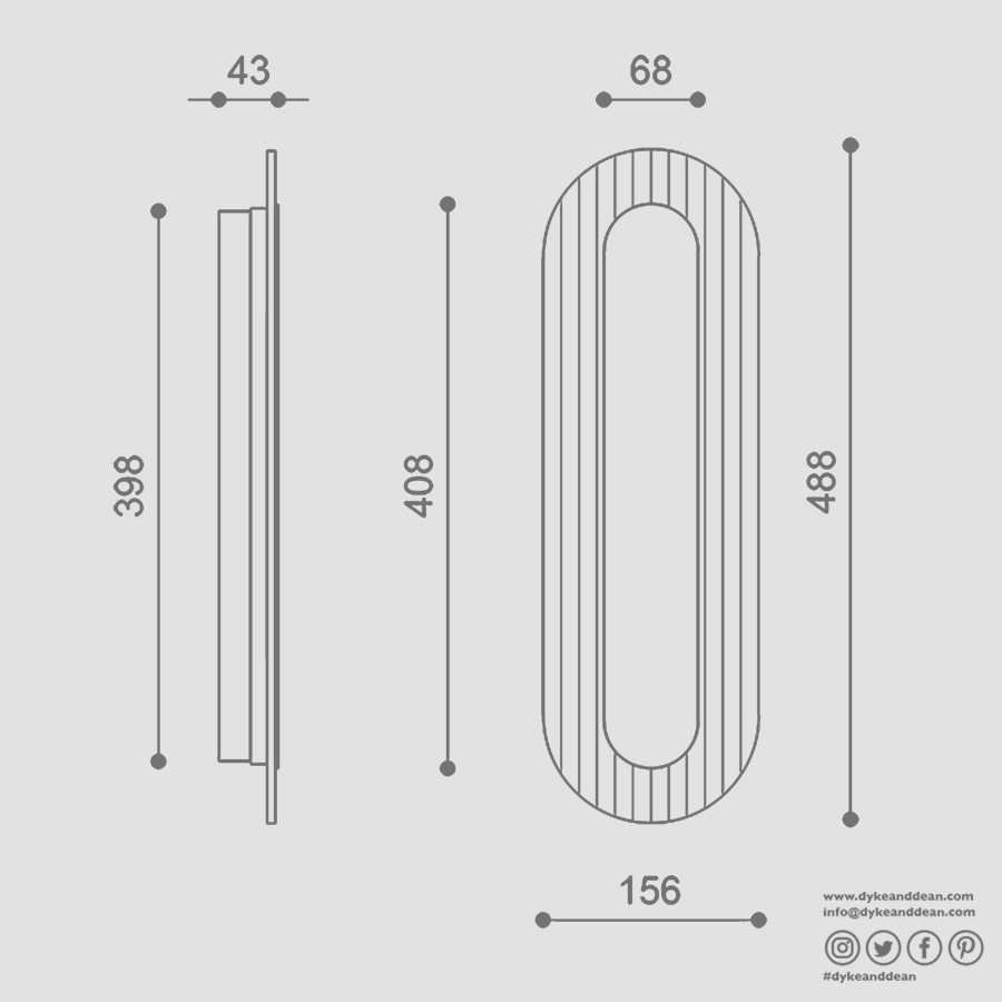 RIFLO LONG WALL LIGHT WHITE - DYKE & DEAN