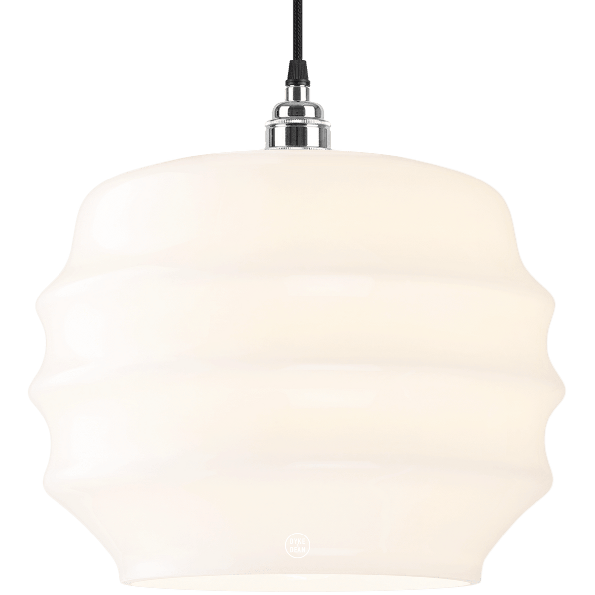 RIPPLE OPALINE PENDANT SHADE LARGE - DYKE & DEAN