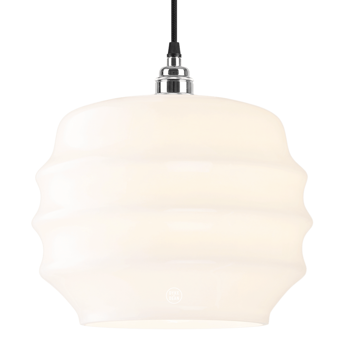 RIPPLE OPALINE PENDANT SHADE MEDIUM - DYKE & DEAN