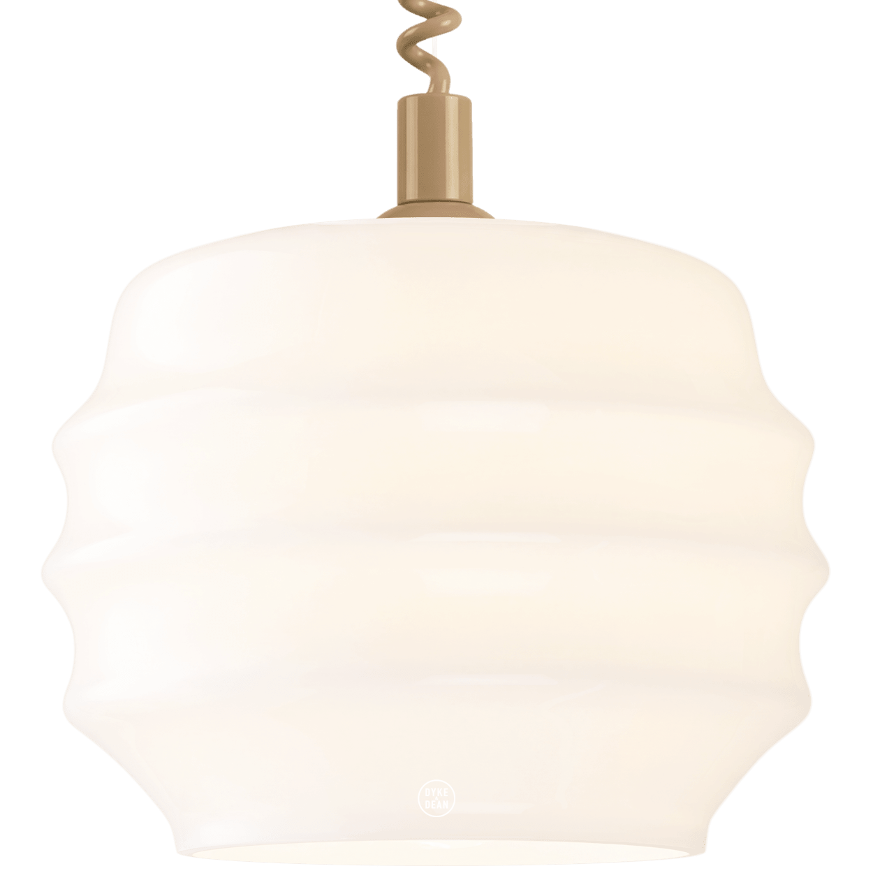 RIPPLE OPALINE RETRACTABLE CORD LIGHT LARGE - DYKE & DEAN