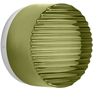 RIPPLE SCONCE WALL & CEILING LIGHT CAST GLASS GREEN - DYKE & DEAN