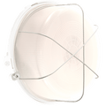 ROUND BULKHEAD WHITE DUROPLAST OPAL GLASS - DYKE & DEAN