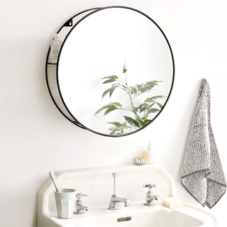 ROUND MIRROR & STORAGE UNIT - DYKE & DEAN