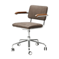 S 64 PVDR LEATHER SWIVEL CHAIR - DYKE & DEAN