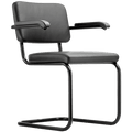 S 64PV THONET LEATHER DINING CHAIR - DYKE & DEAN